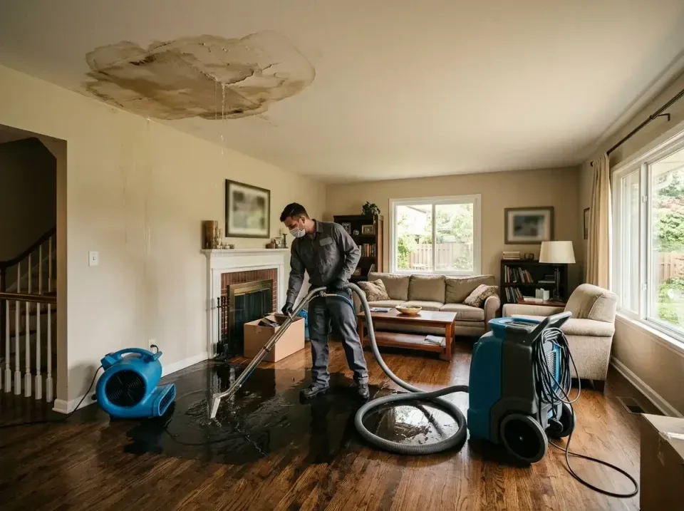 attic-pipe-burst-ceiling-drip-008 — frequently asked questions, Water Damage Restoration & Carpet Care in Trenton, TN